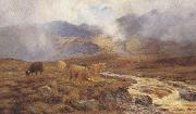 Louis bosworth hurt On Rannoch Moor (mk37) oil painting on canvas